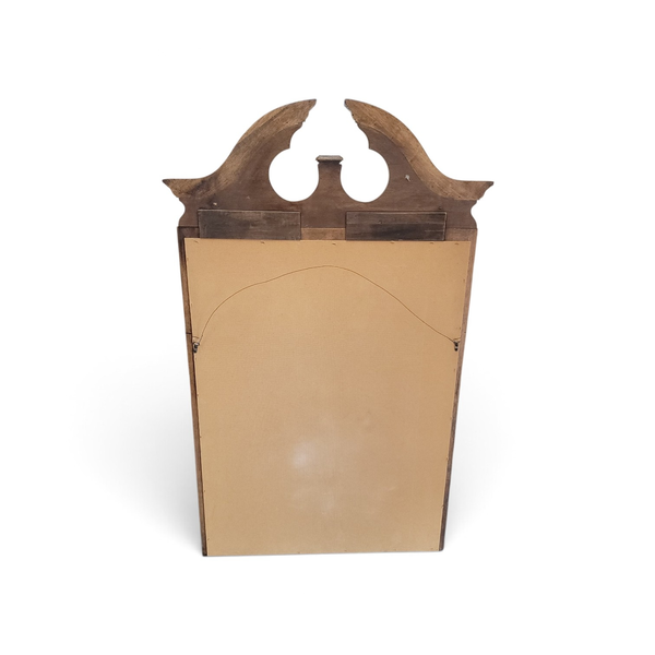 Traditional Dark Wood Wall Mirror Beveled Glass Decorative Entryway Bathroom