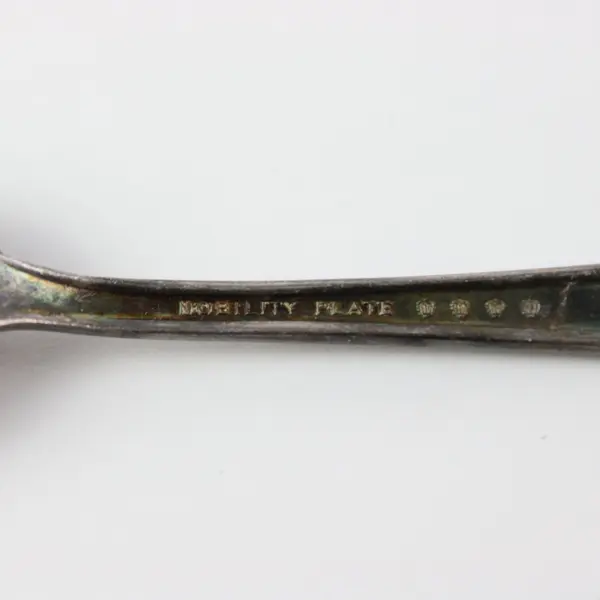 Lot of 4 Oneida Vintage Royal Rose Silverplate Demitasse Spoons 4.5"