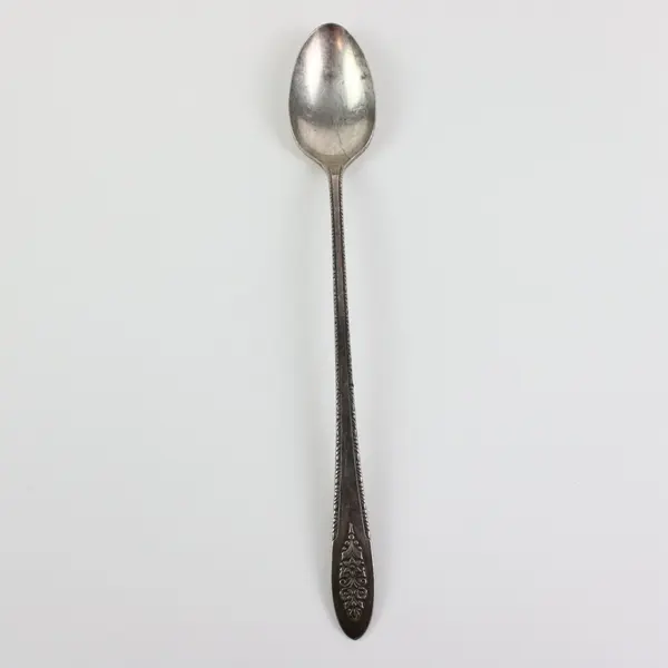 Lot of 3 WM A Rogers Oneida Vintage Lady Stuart Silverplate Iced Tea Spoons 7.5"