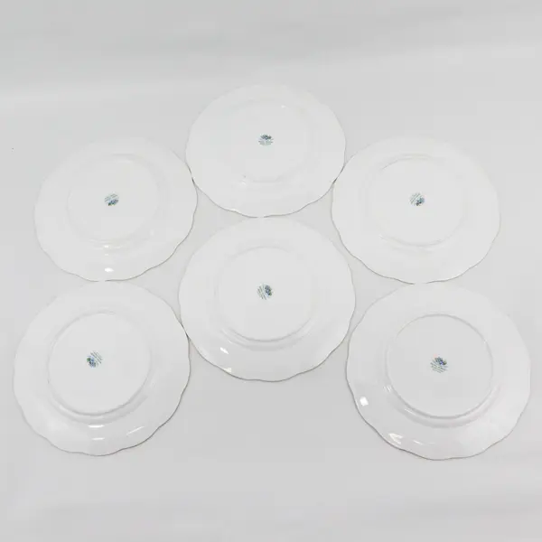 Set Of 6 Royal Albert  Forget Me Not Bone China Bread Plates 7” England