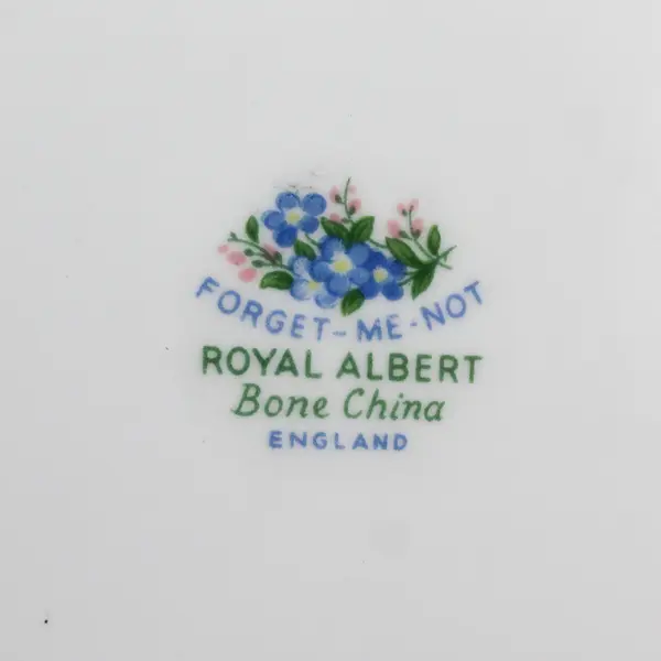 Royal Albert Forget Me Not Bone China Square Candy BonBon Dish With Handles