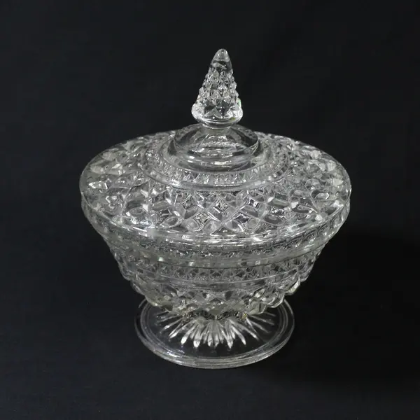 Vintage Anchor Hocking Wexford Candy Dish And Lid