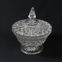 Vintage Anchor Hocking Wexford Candy Dish And Lid