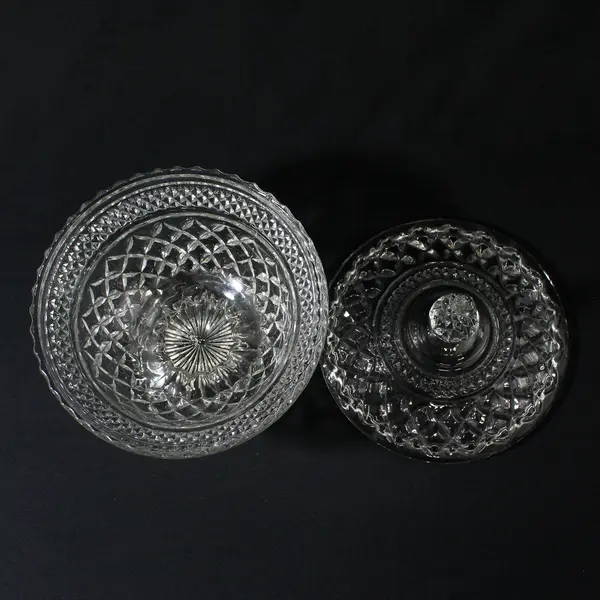 Vintage Anchor Hocking Wexford Candy Dish And Lid