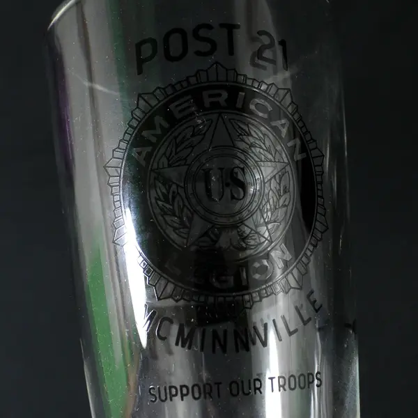 Set of 2 American Legion Post 21 Oregon Brews BBQ Father's Day Pint Glasses