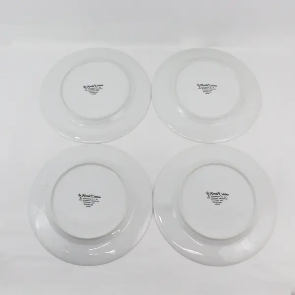 Set of 4 Le Monde Cuisine Springtime Dinner Plates By International 21 
