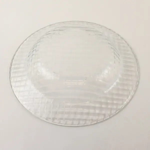Lot of 4 Clear Glass Bowls Textured Basketweave Pattern