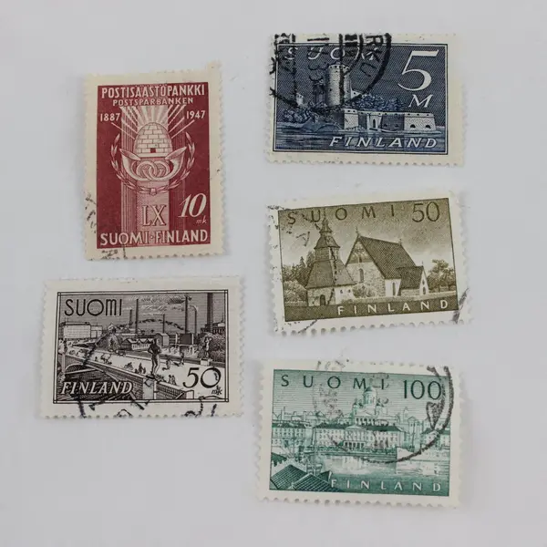 Lot Of 10 Finland Commemorative Stamps 1930-1950s Used