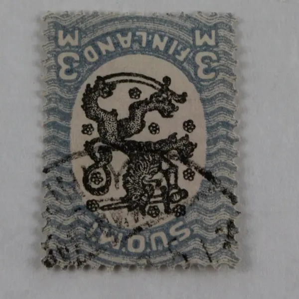 Lot Of 9 Finland 1917-1930 Coat Of Arms Stamps Used