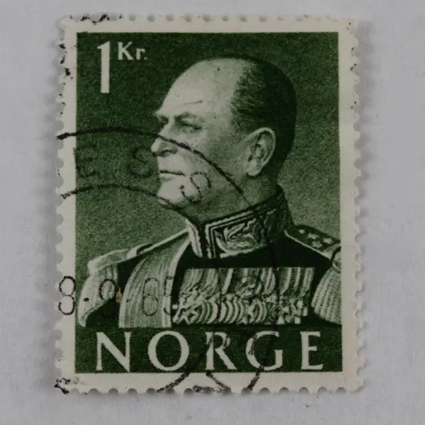 Lot Of 7 Norway Royalty Stamps 1950s-1960s Used