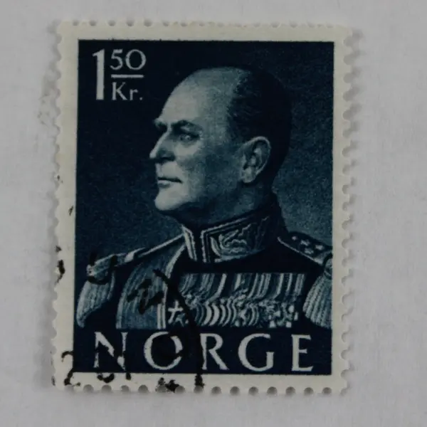 Lot Of 7 Norway Royalty Stamps 1950s-1960s Used