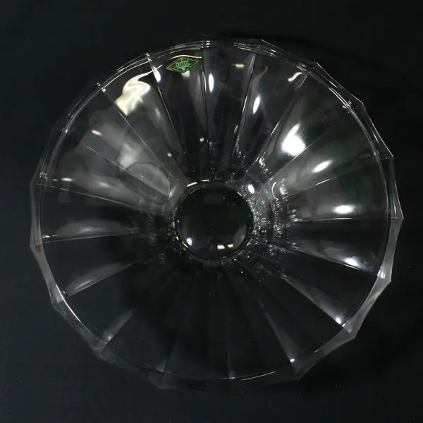  Shannon Crystal Italy Fluted And Paneled Bowl 13"