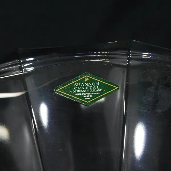  Shannon Crystal Italy Fluted And Paneled Bowl 13"