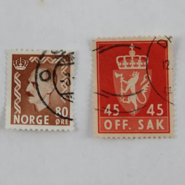 Lot of 24 Norway Mixed Stamps 1940s-1960s Used