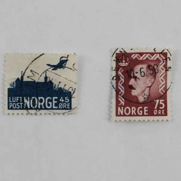 Lot of 24 Norway Mixed Stamps 1940s-1960s Used