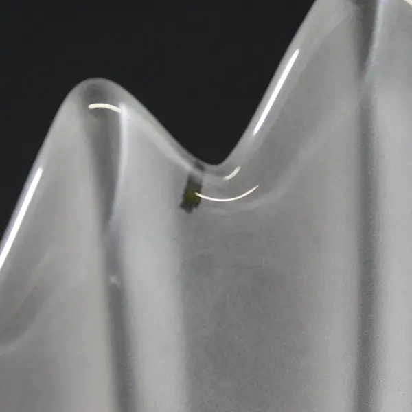 Walther Glas Clear Frosted Leaf Shaped Serving Bowl From Germany