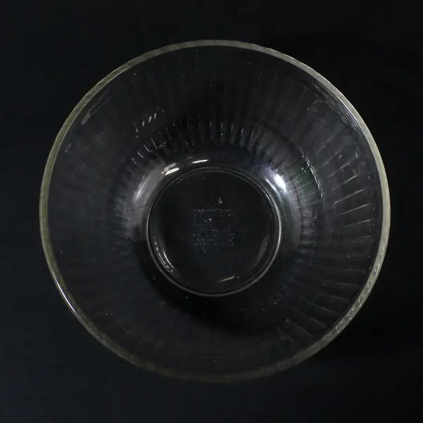 Vintage Pyrex Ribbed Glass Salad Serving Mixing Bowl 7403S Clear 10 Cup 2.5 L