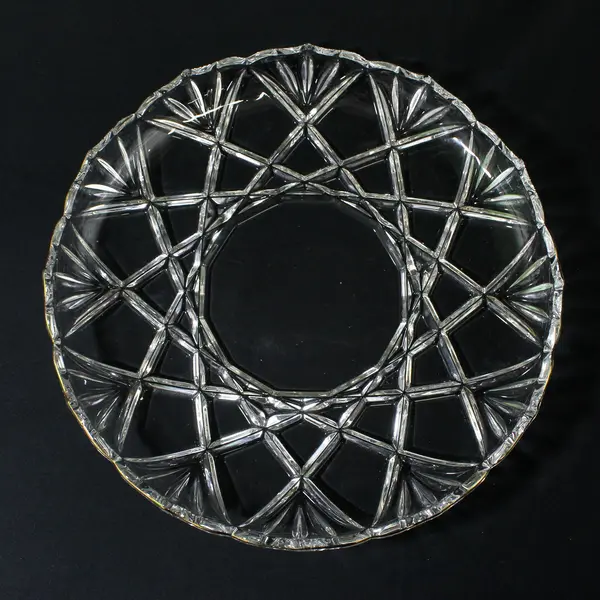 Mikasa Roxborough Crystal Serving Tray Platter 12.5" Germany