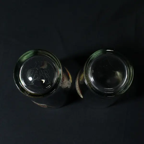 Lot of 2 Golden Valley Brewery 20th Anniversary Beer Glasses 