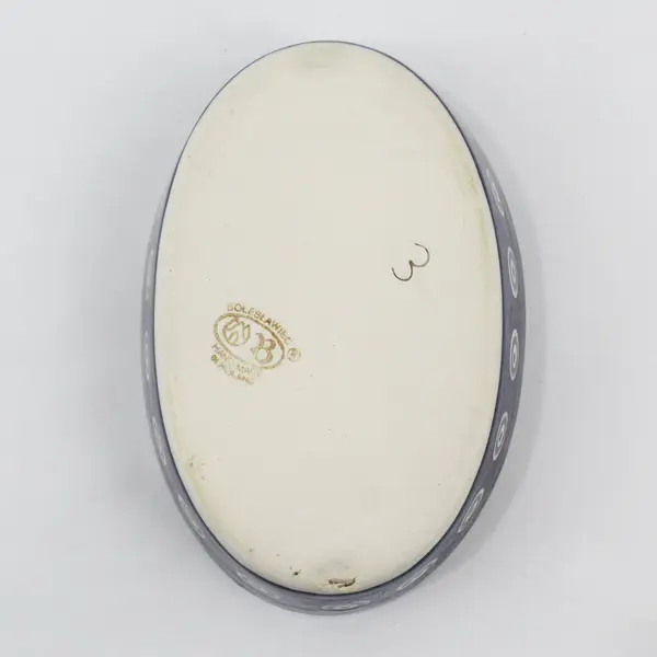 Boleslawiec Small Oval Bowl Peacock Pattern