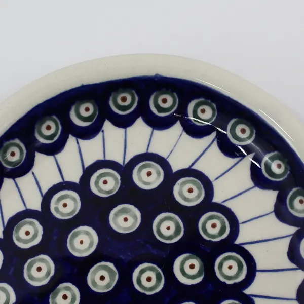Boleslawiec Heart Shaped Platter or Plate 10.75" Circles And Lines