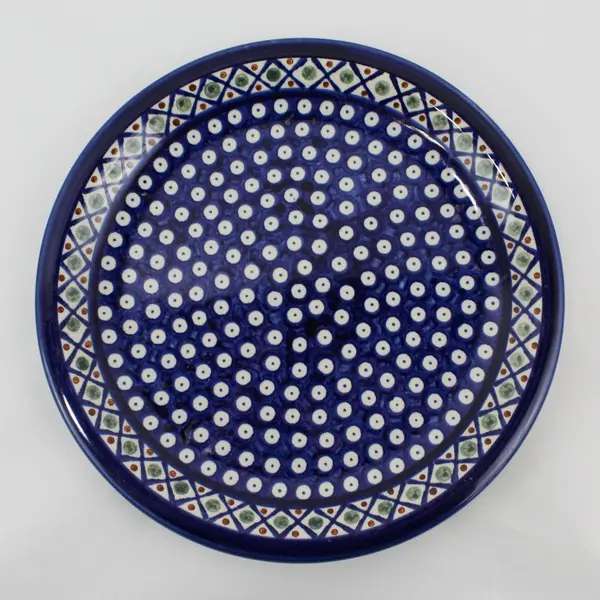 Boleslawiec Bow 11 Platter Or Plate Geometric Band 10.75" 