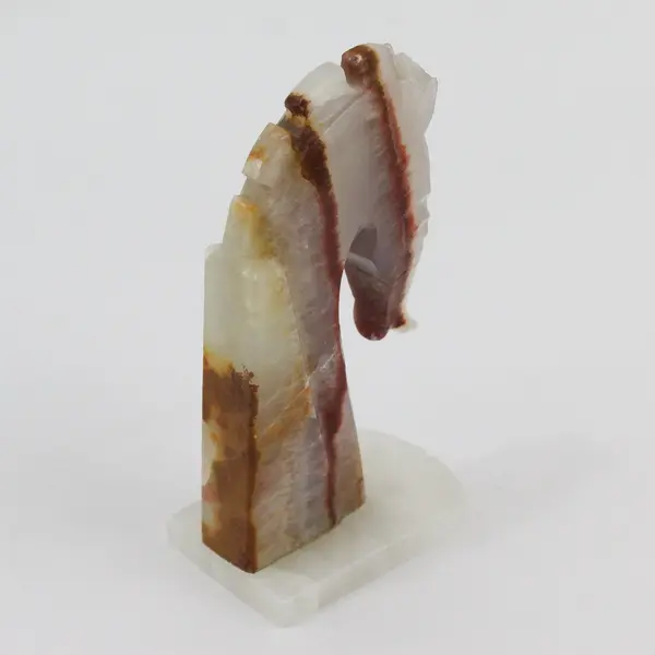 Banded  Onyx Horse Head Bookend 6"