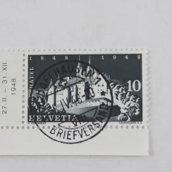 Lot Of 4 Switzerland 100th Anniversary 1948 Stamps Used SC# 312-15