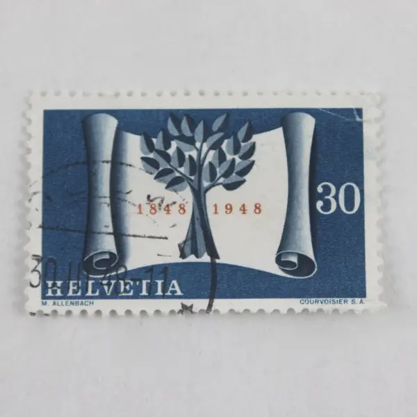 Lot Of 4 Switzerland 100th Anniversary 1948 Stamps Used SC# 312-15