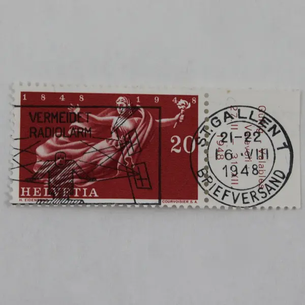Lot Of 4 Switzerland 100th Anniversary 1948 Stamps Used SC# 312-15
