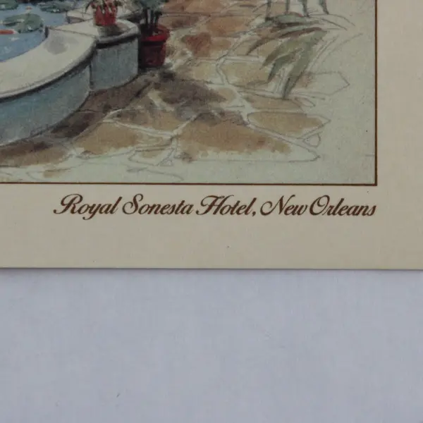 Vintage Royal Sonesta Hotel New Orleans Louisiana Postcard