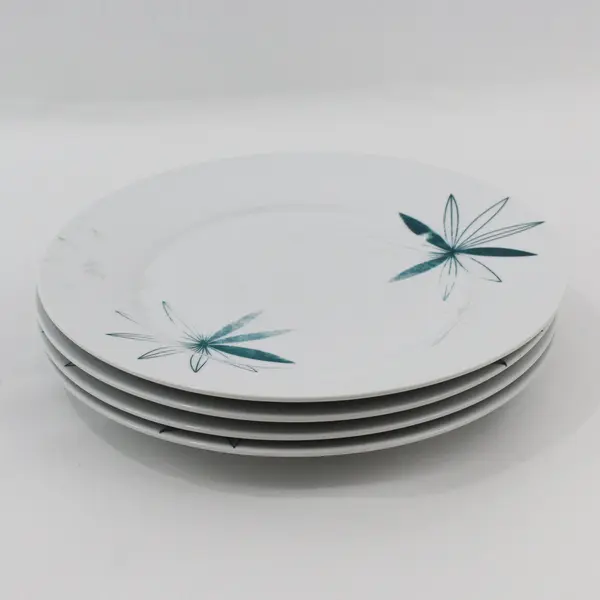 Set Of 4 Pier 1 Kui Hua Dinner Plates 11"