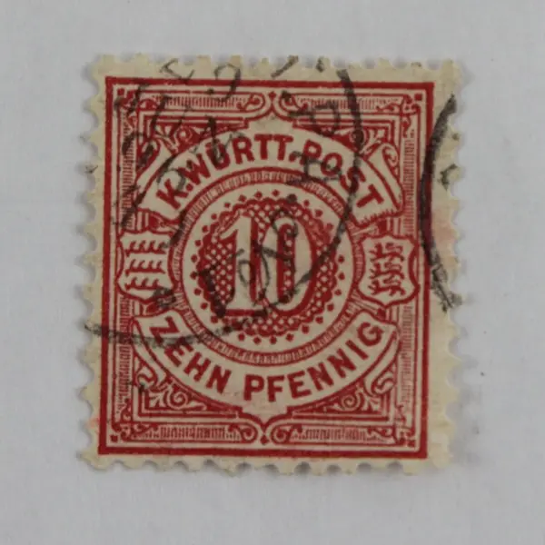 Lot Of 6 Wurttemberg Germany Stamps Used