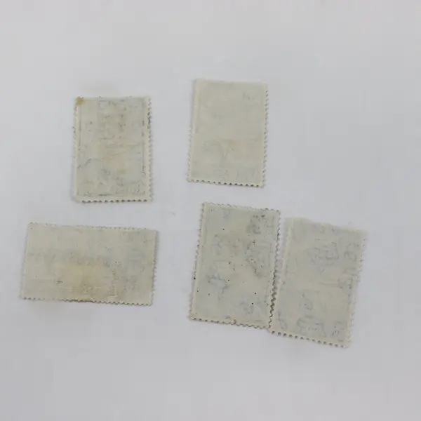 Lot of 5 Ceylon King George VI 6c Stamps Used