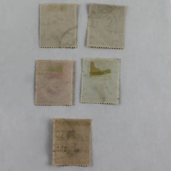 Lot of 5 Egypt King Fouad Used Postal Stamps