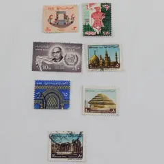 Lot Of 7 Egypt UAR Mixed Stamps 1950s-1960s Used
