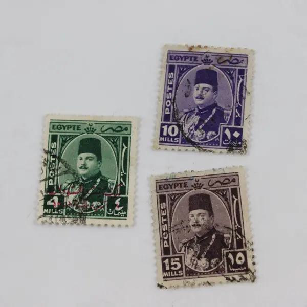 Lot Of 6 Egypt King Farouk Stamps 1937-52 Used