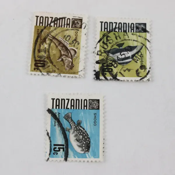 Lot Of 5 Tanzania Marine Life Fish Stamps 1967 Mint Never Hinged CTO
