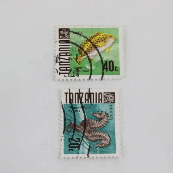 Lot Of 5 Tanzania Marine Life Fish Stamps 1967 Mint Never Hinged CTO