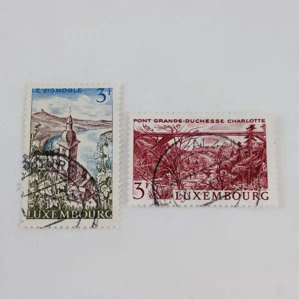 Lot Of 4 Luxembourg Landscapes Stamps 1960s Mint Hinged