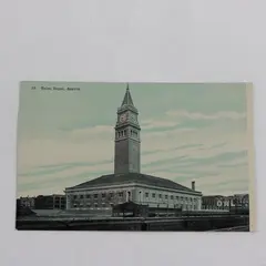 Vintage Union Depot Seattle Washington Litho Postcard