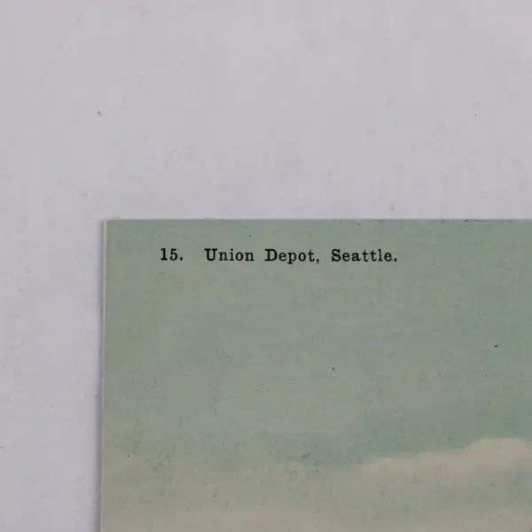 Vintage Union Depot Seattle Washington Litho Postcard