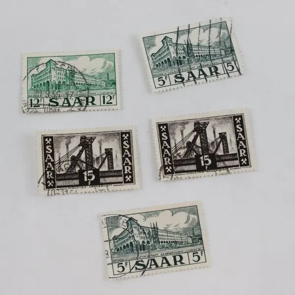 Lot Of 10 Saar Germany Stamps 1950s MNH CTO