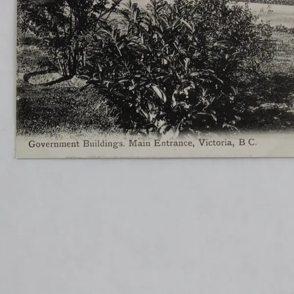 Vintage Government Buildings Victoria British Columbia Canada Litho Postcard