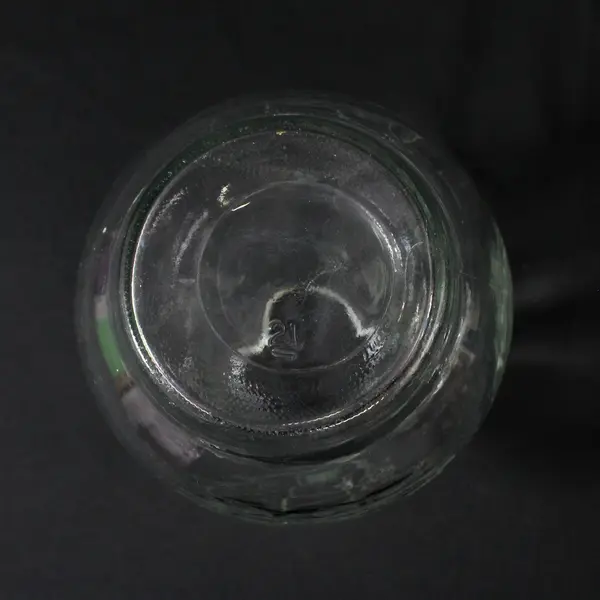 Embossed Clipper Ship Clear Glass Pitcher 6.75"