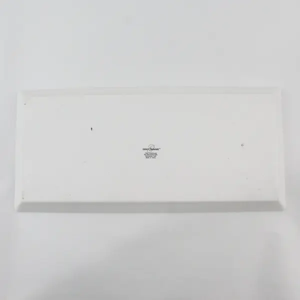 2020 Grace Teaware Porcelain Winter Cheer Bird Sandwich Serving Platter 