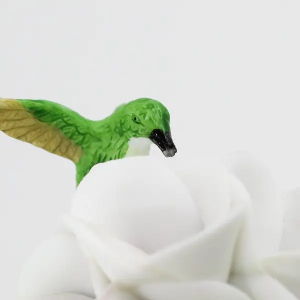 World Bazaars White Morning Glory And Hummingbird Tea For One Teapot
