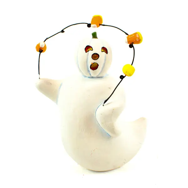Dept. 56 Ghost Candy Corn Ceramic Figurine 7in 34006