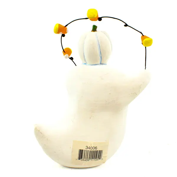 Dept. 56 Ghost Candy Corn Ceramic Figurine 7in 34006
