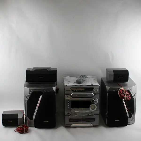Panasonic SA-AK57 5 Disc Compact Shelf Stereo System Tested w/ Remote